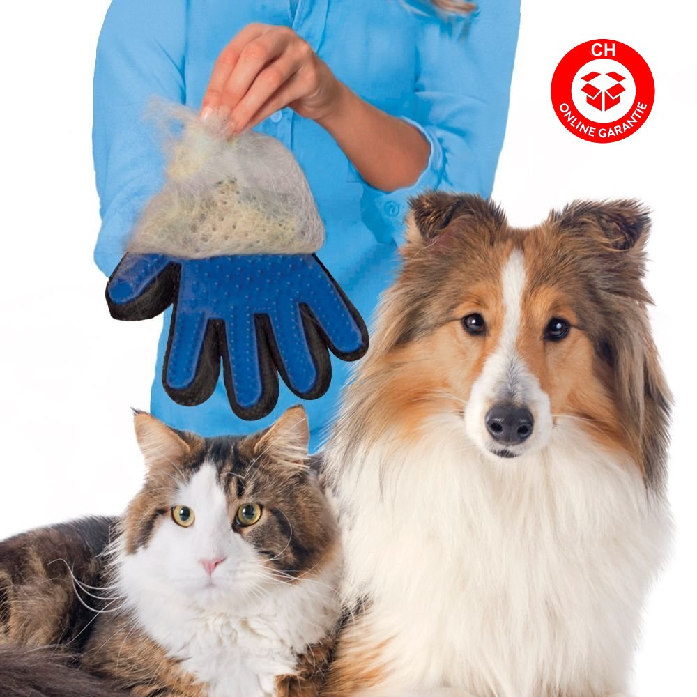 Kolibri Tierhaar-Handschuhe 2025 - 2er Set Mit Magnetwirkung Für Hunde & Katzen